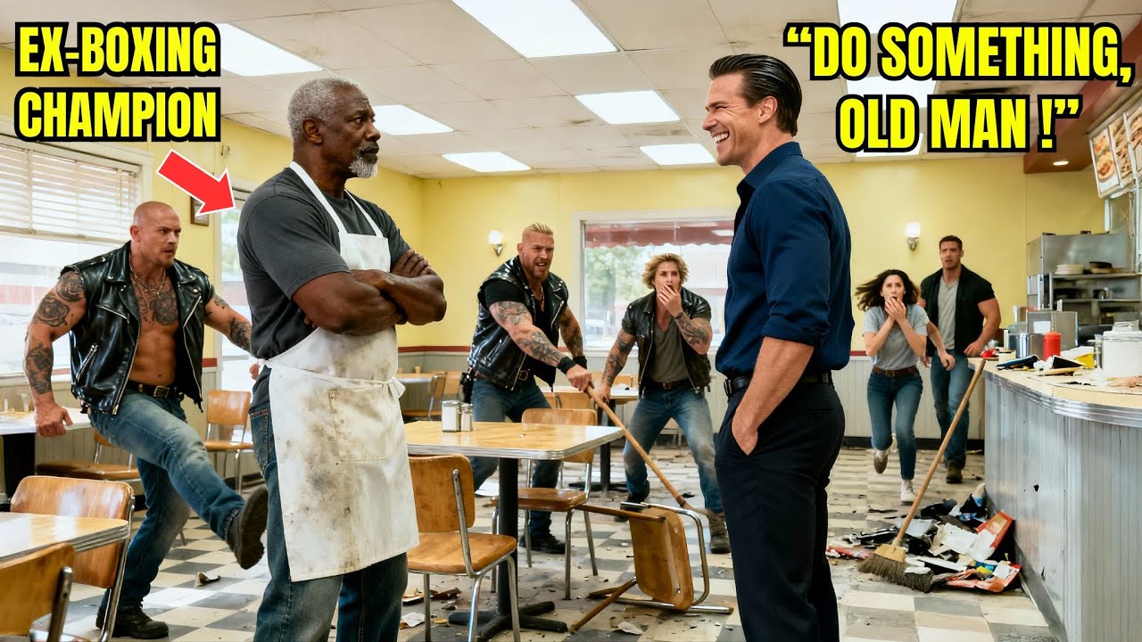 Бандиты разгромили закусочную старого чернокожего мужчины, не подозревая, что он был самым опасны...