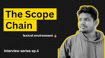 Scope Chain in Javascript ( lexical environment ) ⛓ | Frontend Interview Ep.4 | Velmurugan MG |Tamil
