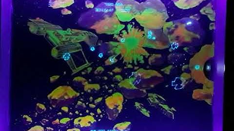 Full colour UV overlay for Asteroids Deluxe on Vectrex