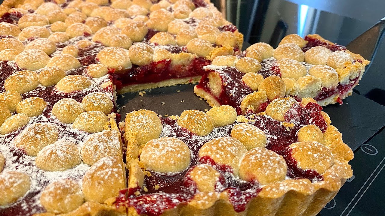 Вишневый пирог «НЕ ОСТАЛОСЬ И КРОШКИ » 🍒 Лучший рецепт песочного теста 🍒 Печем в сезон и не только