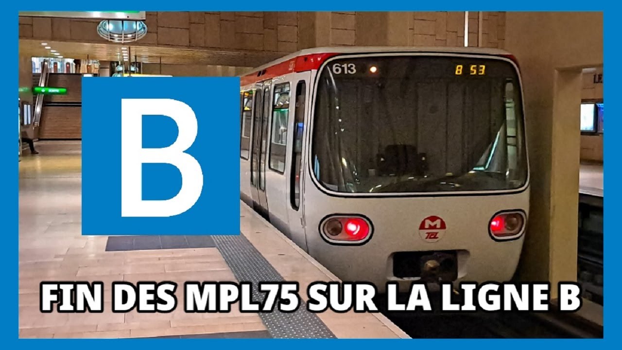 La fin des rames MPL75 sur la ligne B du métro de Lyon