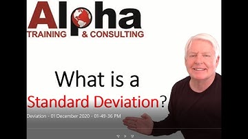 What is a Standard Deviation? (Online training for ASQ certification preparation training.)