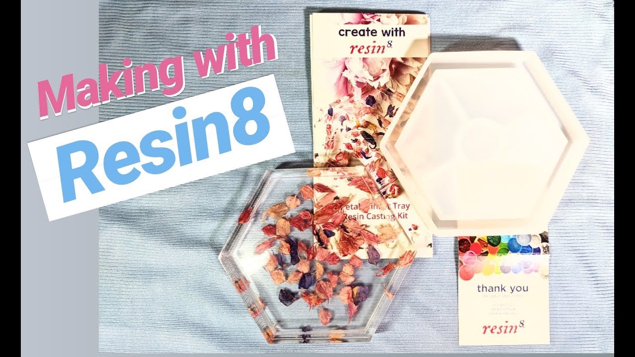 Resin Pouring with Resin8 Vlogging the Resin 8 Petal Trinket Tray