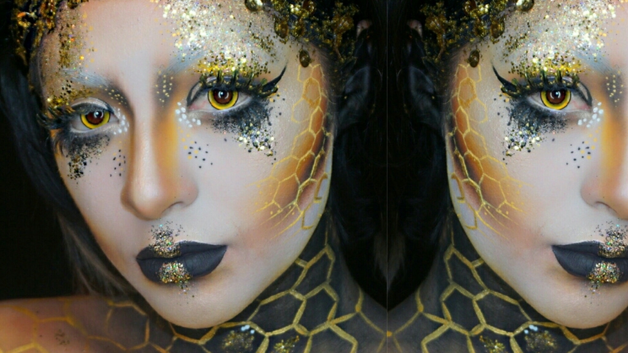 Queen Bee 3/4 Angle Brush - Face Painting