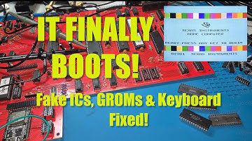 TI-99/22 Build – Counterfeit Chips Fixed! GROMs, Keyboard, and Unicorn Board Debugging