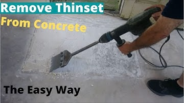 Remove Thinset From Concrete Floor Dust Free - Amazing Result - Step By Step