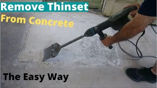 Remove Thinset From Concrete Floor Dust