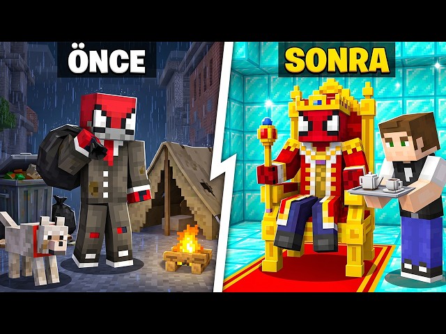 ÖNCE Köleydim SONRA Kral Oldum (Minecraft)