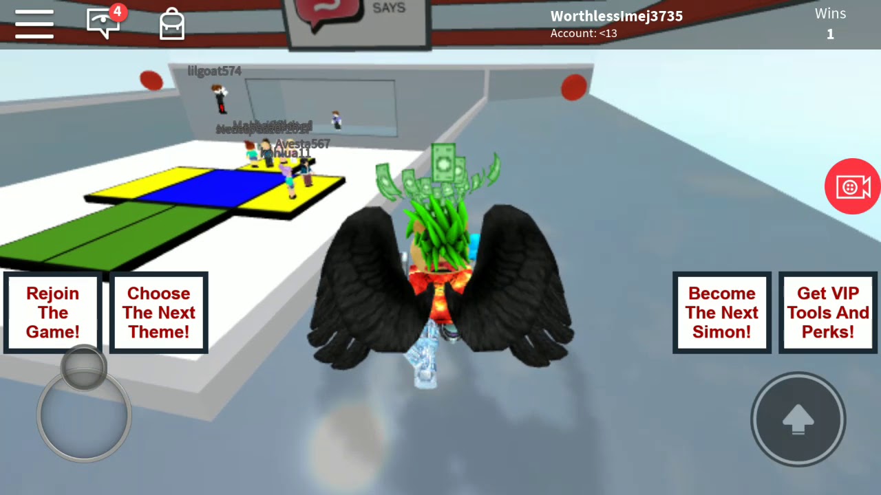 Super Simon Says Bugs And Glitches Roblox Mobile Youtube - can you match the characters super simon says in roblox ft gamer