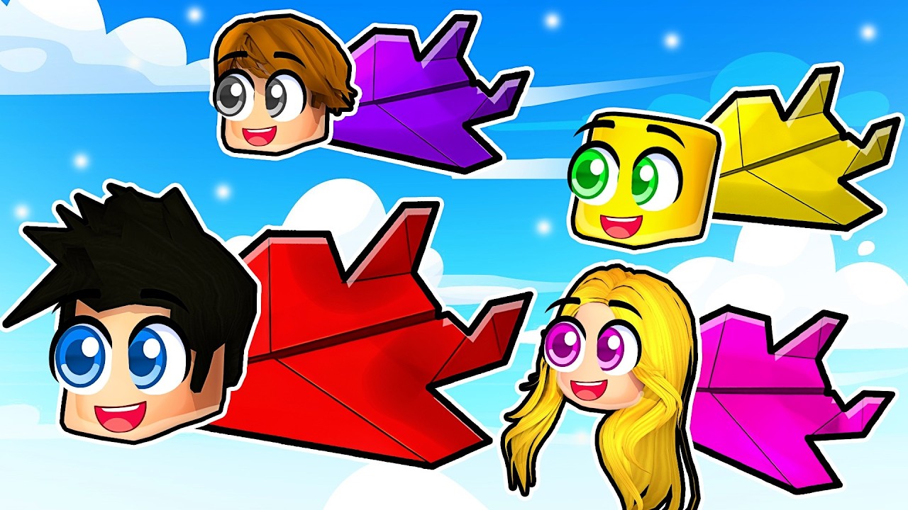 Devenir des AVIONS EN PAPIER avec Ma FAN GIRL sur Roblox !