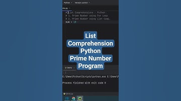 Prime Number | List Comprehension Python #shorts #python