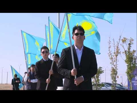 Шымкентте Мемлекеттік ту ең биік тұғырға көтерілді