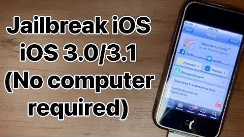 iOS 3.0-3.1 Jailbreak tutorial (No computer required) (Working 2025)