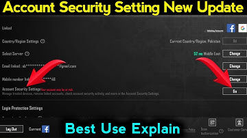 account security settings Go pubg/bgmi new features explained remove trusted device from account