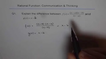 Explain Difference Between Equivalent Rational Equations Q1 - EDEXCEL - GCSE - SAT