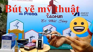 AirBrush Bút Vẽ Mỹ Thuật HD-180 – Painttech VN