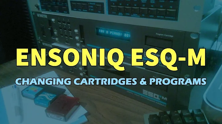 Ensoniq ESQ-M - Changing Cartridges and Programs
