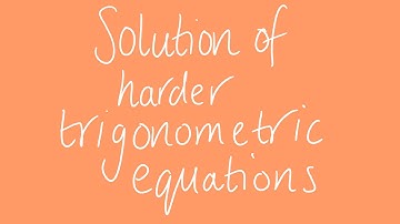Solution of harder trig equations  | Unit 3 and 4 VCE Maths Methods