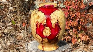 Woodturning - Boxelder Burl Urn