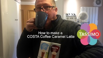 How to make a COSTA Coffee Caramel Latte with your BOSCH TASSIMO at home