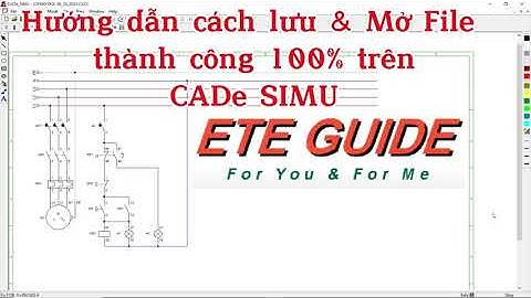 Hướng dẫn cách lưu & Mở File thành công 100% trên CADe SIMU & Chèn Logo #tips #share #cadesimu #free