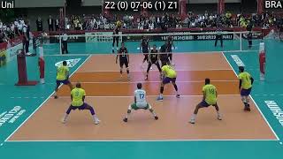 Volleyball : USA - Brazil amazing FULL Match