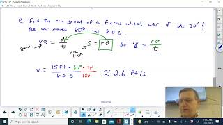 Physics L13.1B Angular Velocity