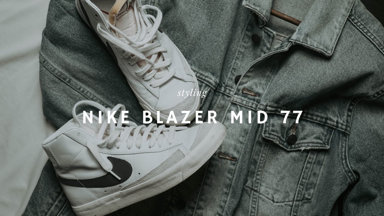 digerir Todo el tiempo Inflar Nike Blazer Mid 77 Look Book // 3 Outfits - YouTube
