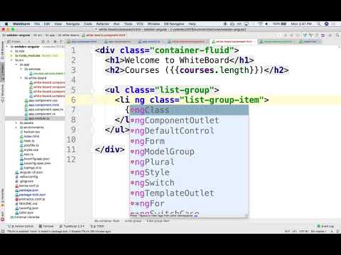 M5L1 4 iterating over collection in angular ngFor courses