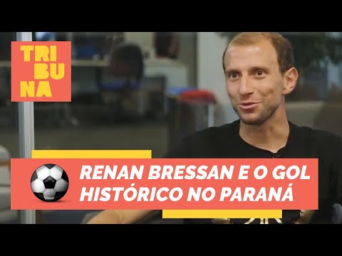 Renan Bressan comemora gol histórico pelo Paraná