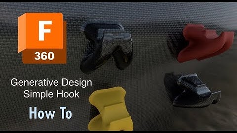 Fusion 360: Generative Design Simple Hook
