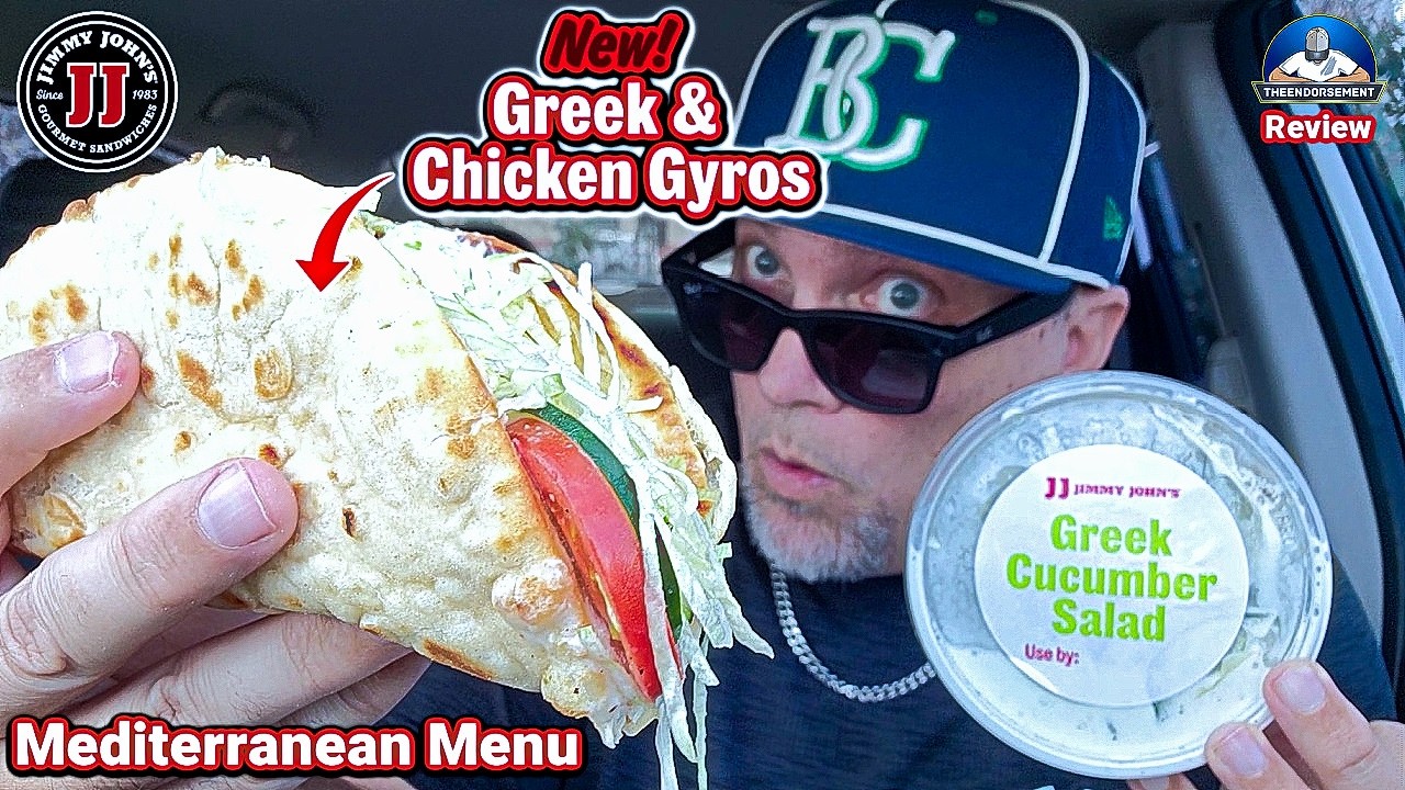 Обзор куриного гироса от Jimmy John's®! 🐔🥙 | Новое средиземноморское меню! | theendorsement