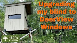 DeerView Window upgrade for my deer hunting box blind in southern Ohio.