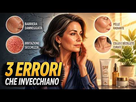 Video 3 Errori Comuni nella Skincare che ti fanno sembrare più vecchia (Evitali!)