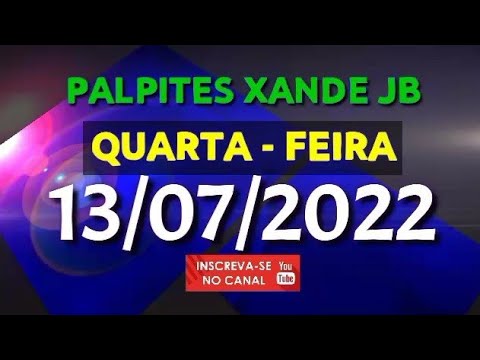 Palpite dia 13/07/2022 – JOGO DO BICHO TODAS AS LOTERIAS