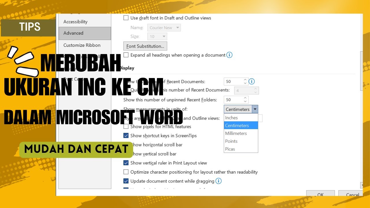 RUBAH INC KE CM DALAM MICROSOFT WORD YouTube Rubah inc ke cm dalam microsoft word youtube