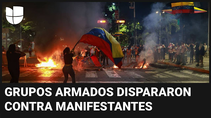 Enfrentamientos, tiroteos y muertes: violenta jornada en Venezuela tras resultados electorales