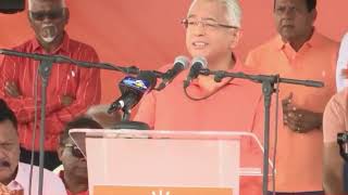 Maurice Info -Message de Pravind Jugnauth lors du meeting 1er Mai 20