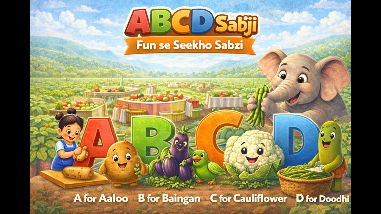 ABCD Sabji – Fun se Seekho Sabzi | Alphabet Learning with Vegetables for Kids