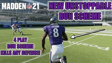 NEW UNSTOPPABLE MADDEN 21 RUN OFFENSE! THIS 4 PLAY SCHEME KILLS EVERY META DEFENSE! MADDEN 21 TIPS