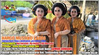 LIVE TAYUB MALAM SEDEKAH BUMI SUMUR GONDANG NYI KARNIATI,MURSIATI & INDRAWATI || HARGO MUSTIKO LARAS