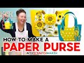 Crafting a stylish paper purse and accessories  easy diy tutorial