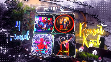 4 FRIENDS 💥 || PHONK SONG 🔥 ||  ALIGHTMOTION ☑️ || PRESET XML BY @Miraz9t6