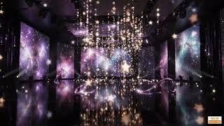 CH 002  Dreamy Cosmic Wedding Celestial Star Rain  Dreamy Wedding Motion Background