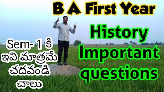 B A 1st year History Important questions #BAHistoryimportantquestionseducare #degrehistoryimpqyestio screenshot 5