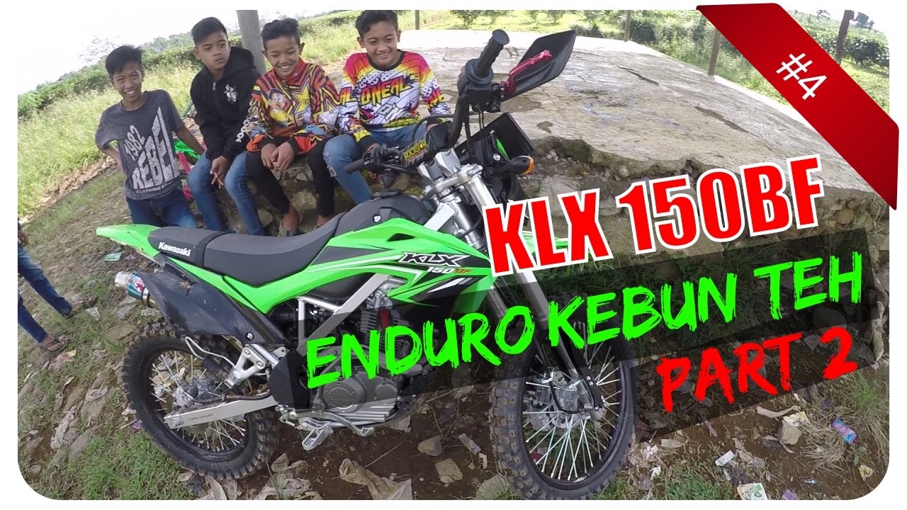 Kawasaki KLX 150 BF Enduro Kebun Teh MotoVlog Indonesia 4 Part