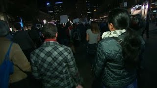 Protesters march in Denver