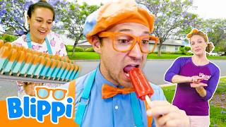 how make blippi popsicles learn asl baby sign language kids