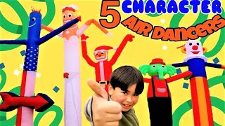 5 Character Air Dancers Turn Them On All Together!