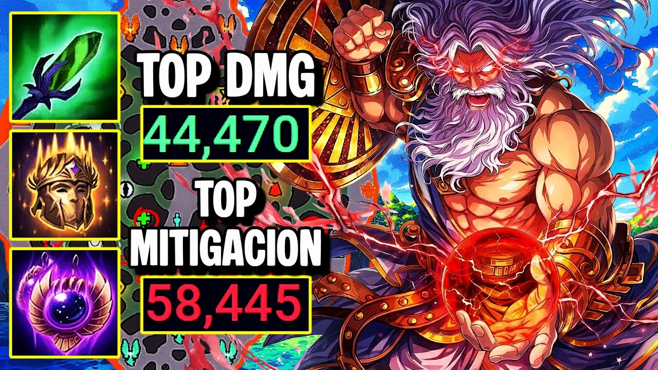 TOP DAÑO Y MITIGO MAS QUE EL SOPORTE CON ZEUS EN SMITE - RANKED